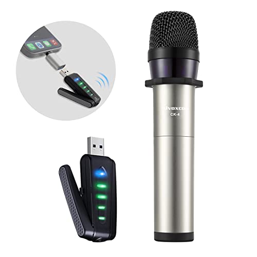 ワイヤレスマイクUSB ALVOXCON 無線ハンド型マイク UHF