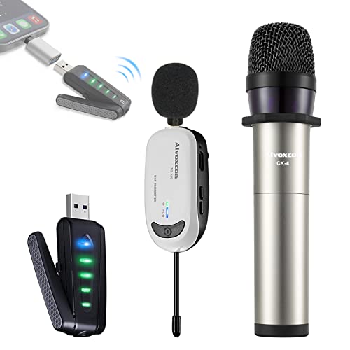 Amazon | ワイヤレスマイク2.4G iPhone Alvoxcon ピンマイク