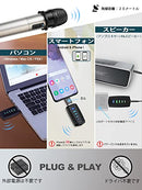 ワイヤレスマイクUSB ALVOXCON ハンド型マイク UHF ダイナミックマイク無線 コンパクト ハンドヘルドマイク ZOOM パソコン/スピーカー/iPhone/Androidフォン対応 録音録画 拡音 モニタリング 軽量 日本語説明書付き UM420Pro