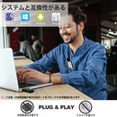 ワイヤレスマイク USB Alvoxcon ピンマイク 無線 iPhone パソコン Android イヤホン端子付きPCマイク UHF 録音録画 拡声 モニタリング 軽量 日本語説明書 UM310Pro